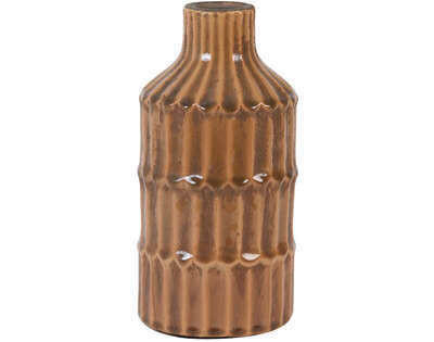 DEKOVASE  - Braun, Basics, Keramik (12.5/25cm) - Light & Living
