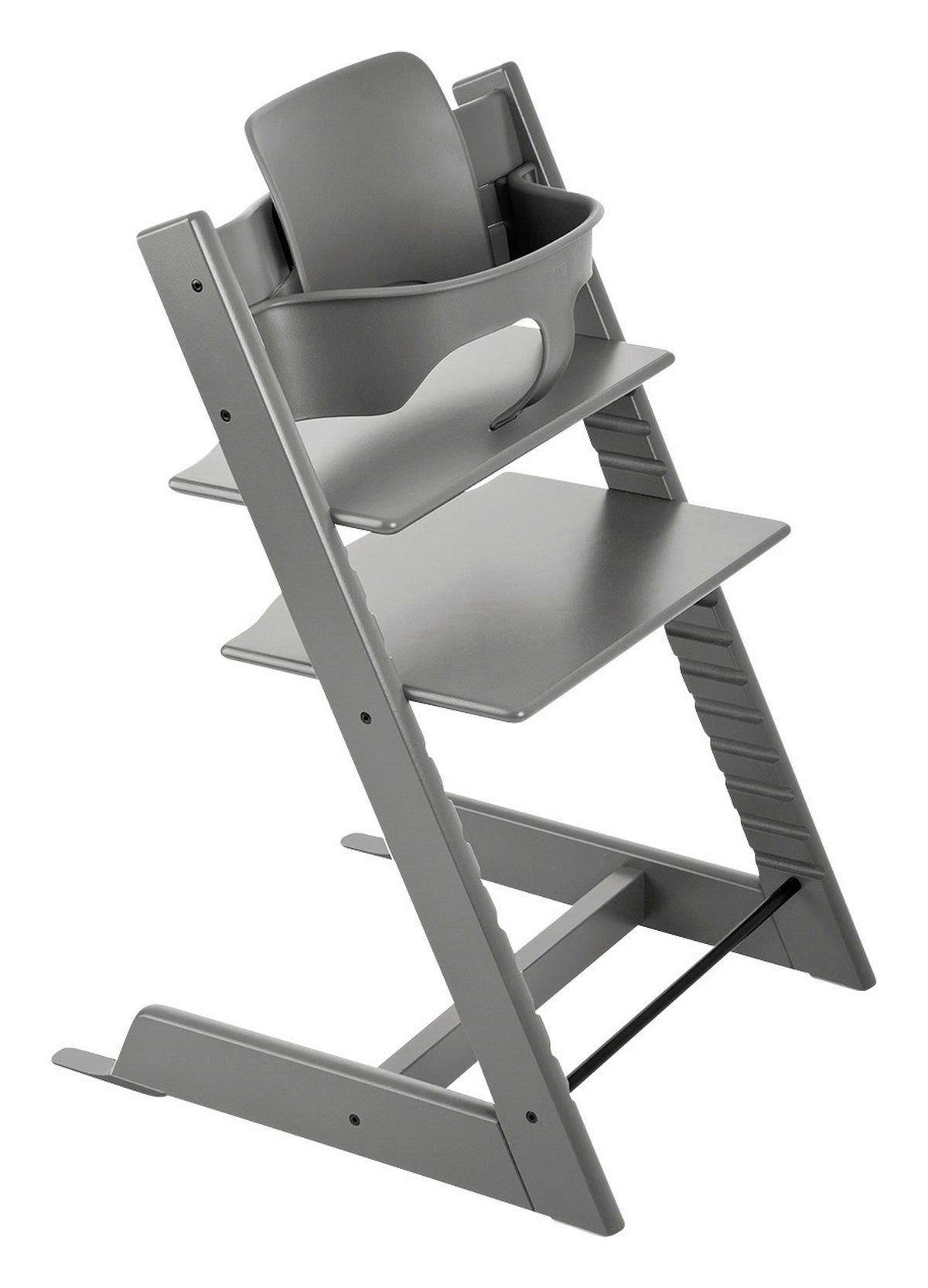 SET ZA STOLČEK ZA HRANJENJE  Tripp Trapp Bundles  83/65/46 cm         svetlo siva  - svetlo siva, Basics, les (83/65/46cm) - Stokke