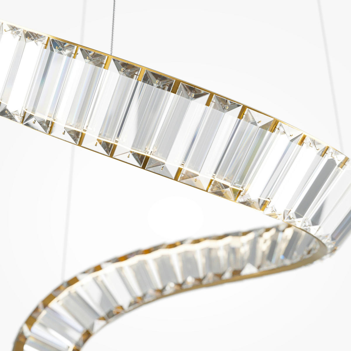PENDELLEUCHTE Krone 45/374 cm  - Messingfarben, Design, Metall (45/374cm) - MAYTONI