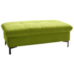 HOCKER in Textil Limette  - Limette/Schwarz, Design, Textil (124/46/68cm) - Xora