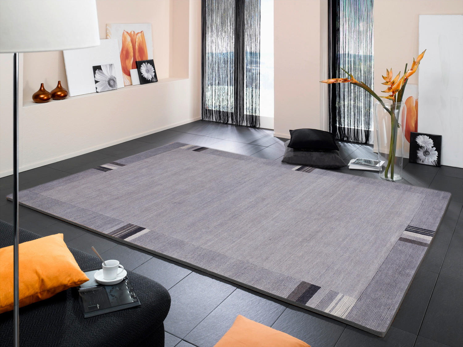 WOLLTEPPICH 200/300 cm Sensation Silk Lakir Grau  - Grau, Basics, Textil (200/300cm) - Cazaris