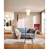 2-SITZER-SOFA Flachgewebe Blaugrau  - Blaugrau/Schwarz, Design, Textil/Metall (178-226/83-113/96-177cm) - Dieter Knoll