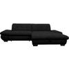 ECKSOFA in Mikrofaser Anthrazit  - Anthrazit/Schwarz, Design, Textil/Metall (290/198cm) - Xora