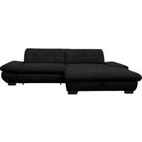 ECKSOFA in Mikrofaser Anthrazit  - Anthrazit/Schwarz, Design, Textil/Metall (290/198cm) - Xora