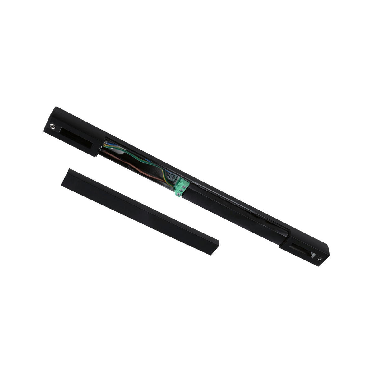 SCHIENENSYSTEM-EINSPEISER - Schwarz, Basics, Kunststoff (30,4/1,8/2,1cm) - Paulmann