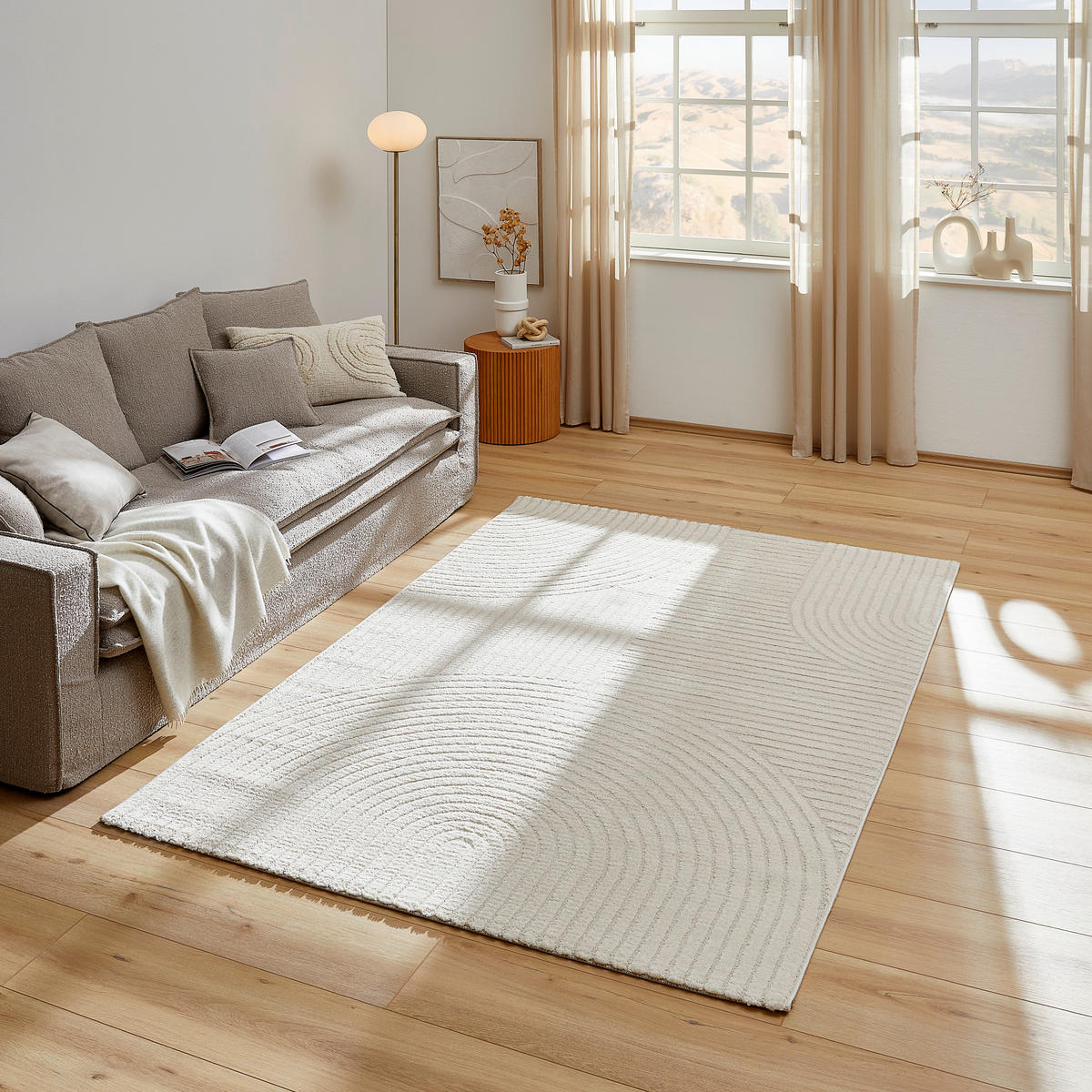 WEBTEPPICH 160/230 cm Granada Creme  - Creme, Design, Textil (160/230cm) - Novel