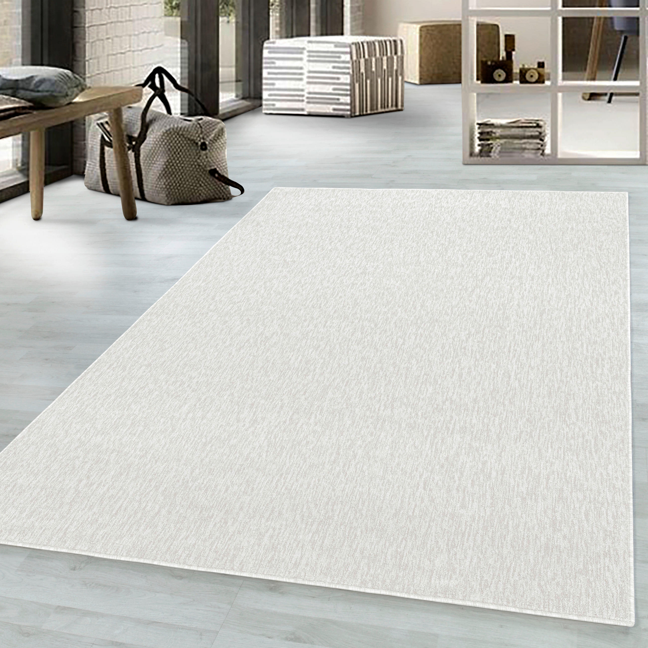 FLACHWEBETEPPICH 280/370 cm Nizza Creme Creme  - Creme, KONVENTIONELL, Textil (280/370cm)