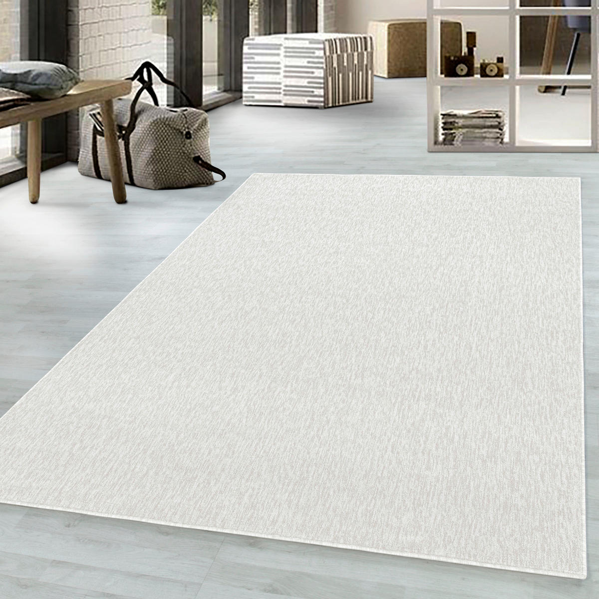 FLACHWEBETEPPICH 280/370 cm Nizza Creme Creme  - Creme, KONVENTIONELL, Textil (280/370cm)