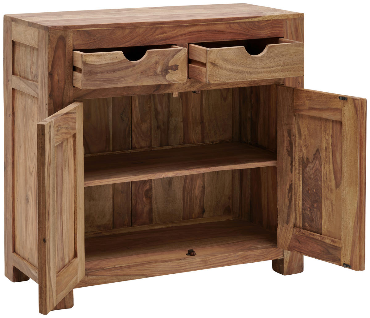 KOMODA, indický palisander, prírodná farba, 90/86/40 cm - prírodná farba, Lifestyle, kov/drevo (90/86/40cm) - Livetastic