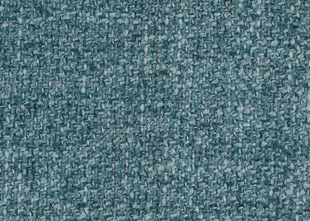 ECKSOFA in Flachgewebe Blau  - Blau/Schwarz, Design, Textil/Metall (310/250cm) - Moderano
