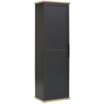 GARDEROBENSCHRANK 60/200/41 cm  - Anthrazit/Eiche Artisan, ROMANTIK / LANDHAUS, Holzwerkstoff/Metall (60/200/41cm) - Landscape