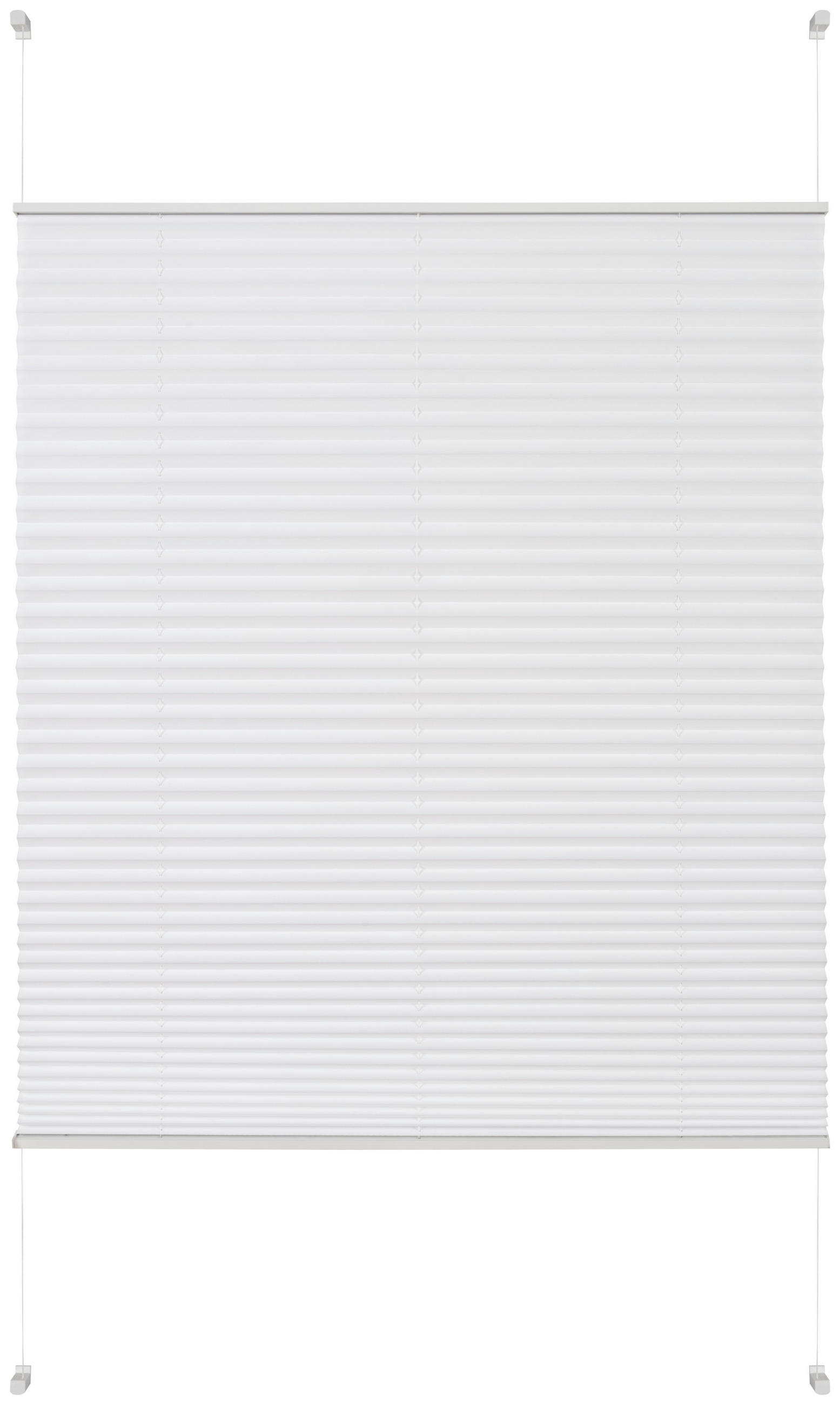 PLISSEE  blickdicht   100/130 cm  - Weiß, Basics, Textil (100/130cm) - Homeware