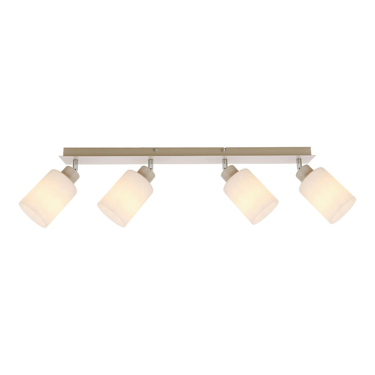 Proiector 67/8/21,5 cm    - opal/nisipiu, Basics, sticlă/metal (67/8/21,5cm) - Novel