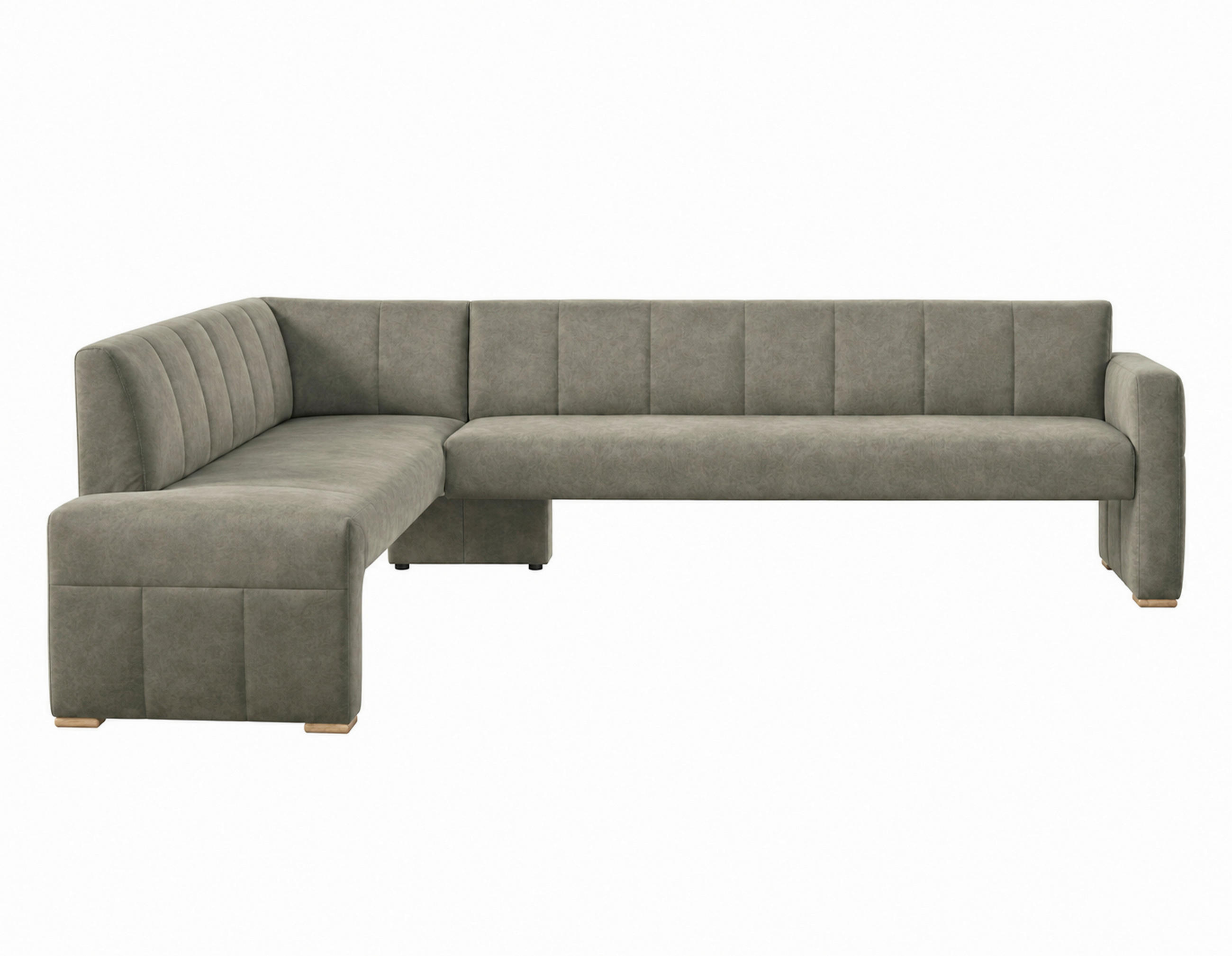 UGAONA KLUPA  maslinasto zelena   - boja hrasta/maslinasto zelena, Moderno, drvo/tekstil (265/199cm) - Livetastic