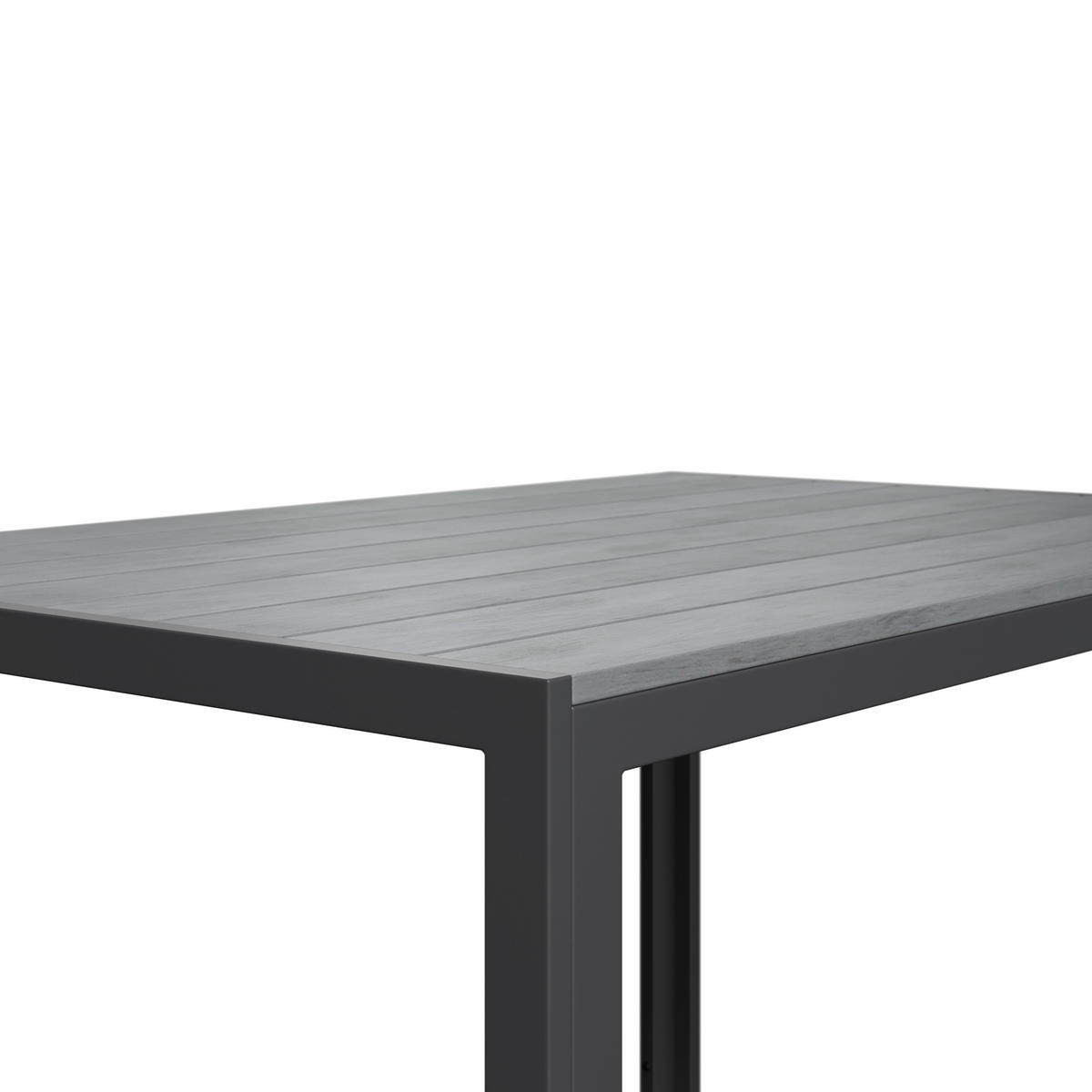 KERTI ASZTAL 120/80/74 cm   - sötétszürke/szürke, Modern, műanyag/fém (120/80/74cm) - Ambia Garden