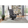 DREHSTUHL  in Flachgewebe Anthrazit  - Chromfarben/Anthrazit, Konventionell, Textil/Metall (74/112/82cm) - Sit & More