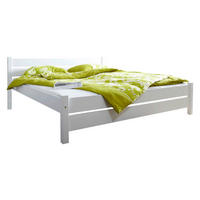 BETT 140/200 cm  in Weiß  - Weiß, Natur, Holz (140/200cm) - MID.YOU