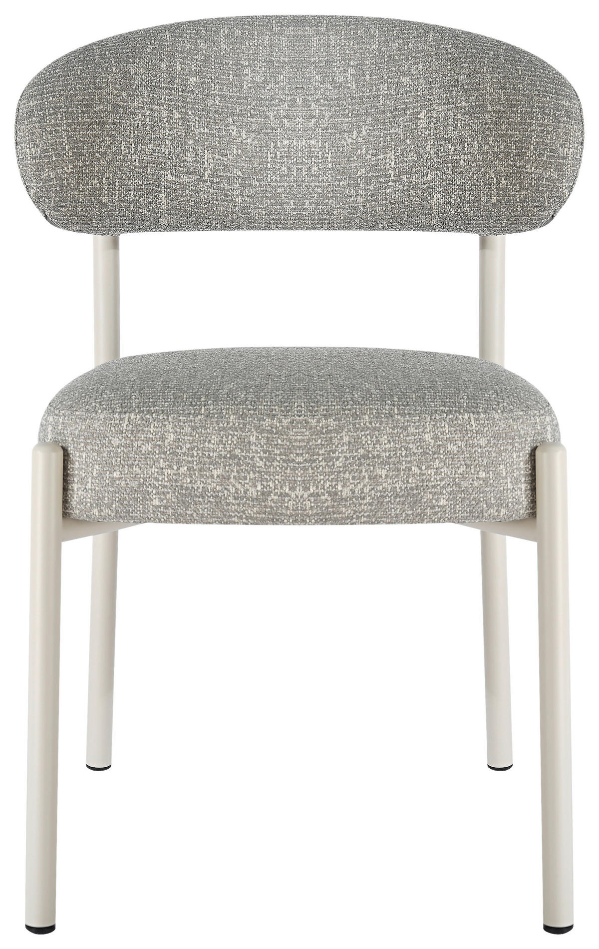 STUHL  Stoffauswahl Webstoff  Hellgrau, Beige  - Beige/Hellgrau, Design, Textil/Metall (56/82/58.5cm) - Milino
