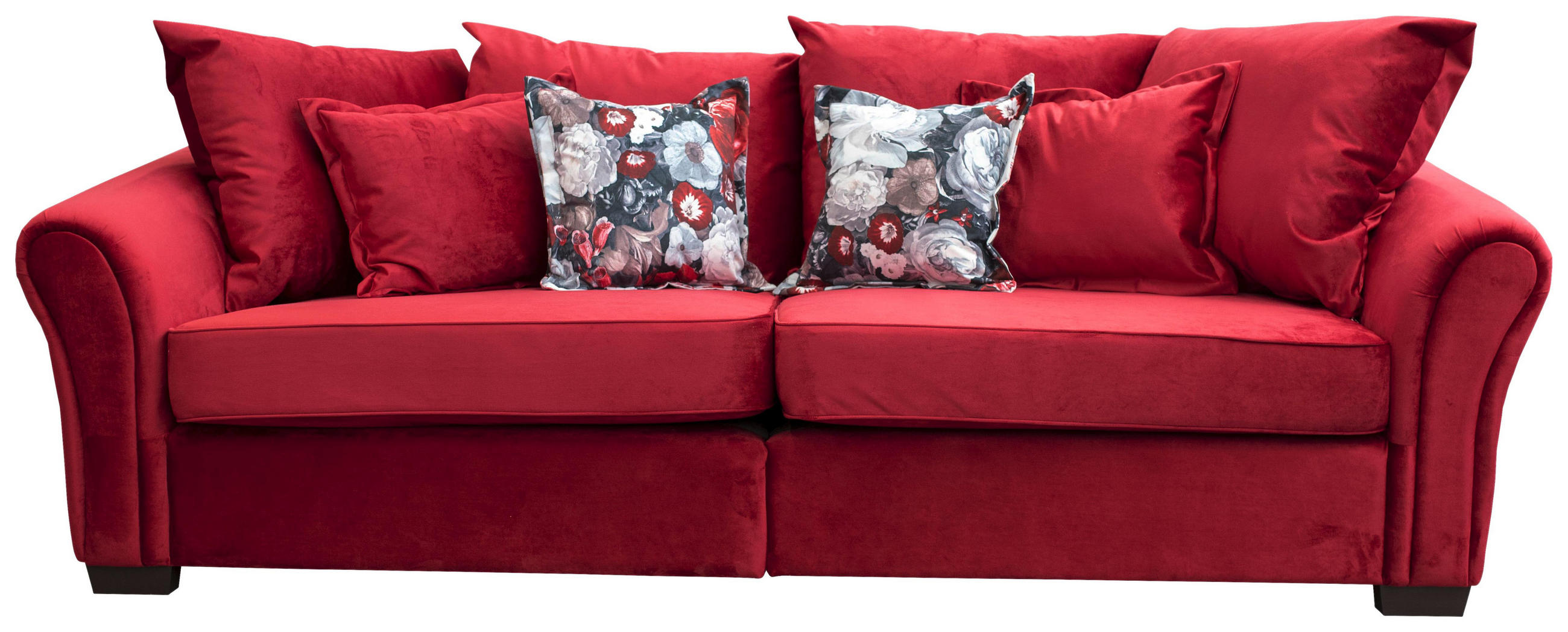 Bigsofa in Textil Rot