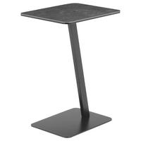 BEISTELLTISCH 40/30/55,5 cm Grau, Schwarz rechteckig  - Schwarz/Grau, Basics, Glas/Keramik (40/30/55,5cm) - Xora