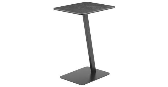 BEISTELLTISCH 40/30/55,5 cm Grau, Schwarz rechteckig  - Schwarz/Grau, Basics, Glas/Keramik (40/30/55,5cm) - Xora