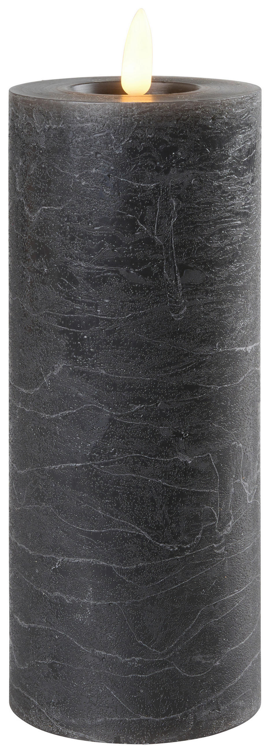 LED-LJUS 7/19 cm  - grå, Basics, plast/naturmaterial (7/19cm) - Ambia Home