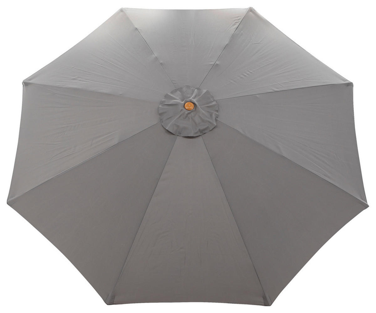 SONNENSCHIRM 300 cm  - Grau, KONVENTIONELL, Holz/Textil (300/244cm) - Gardenson