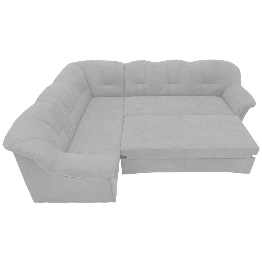 Thumbnail - Mid.you Eckschlafsofa, Hellgrau, Textil, Uni, 5-Sitzer, 243x192 cm, Made in EU, FSC Mix, Schlafen auf Sitzhöhe, Rücken e...