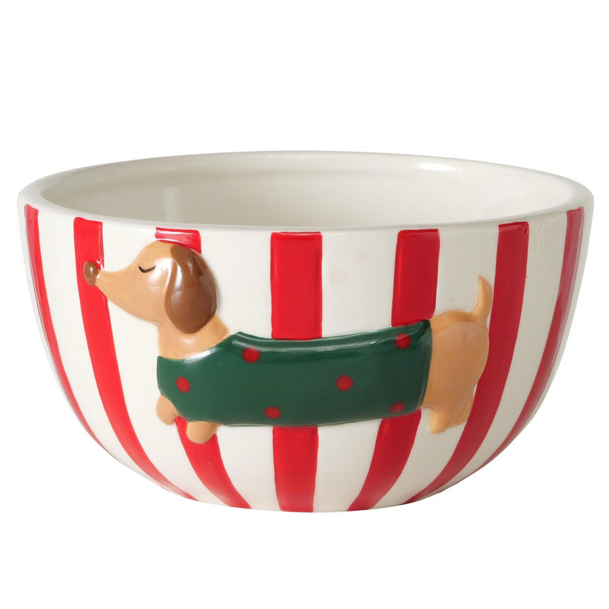 MÜZLIS TÁL  - piros/fehér, Lifestyle, kerámia (15/8cm)