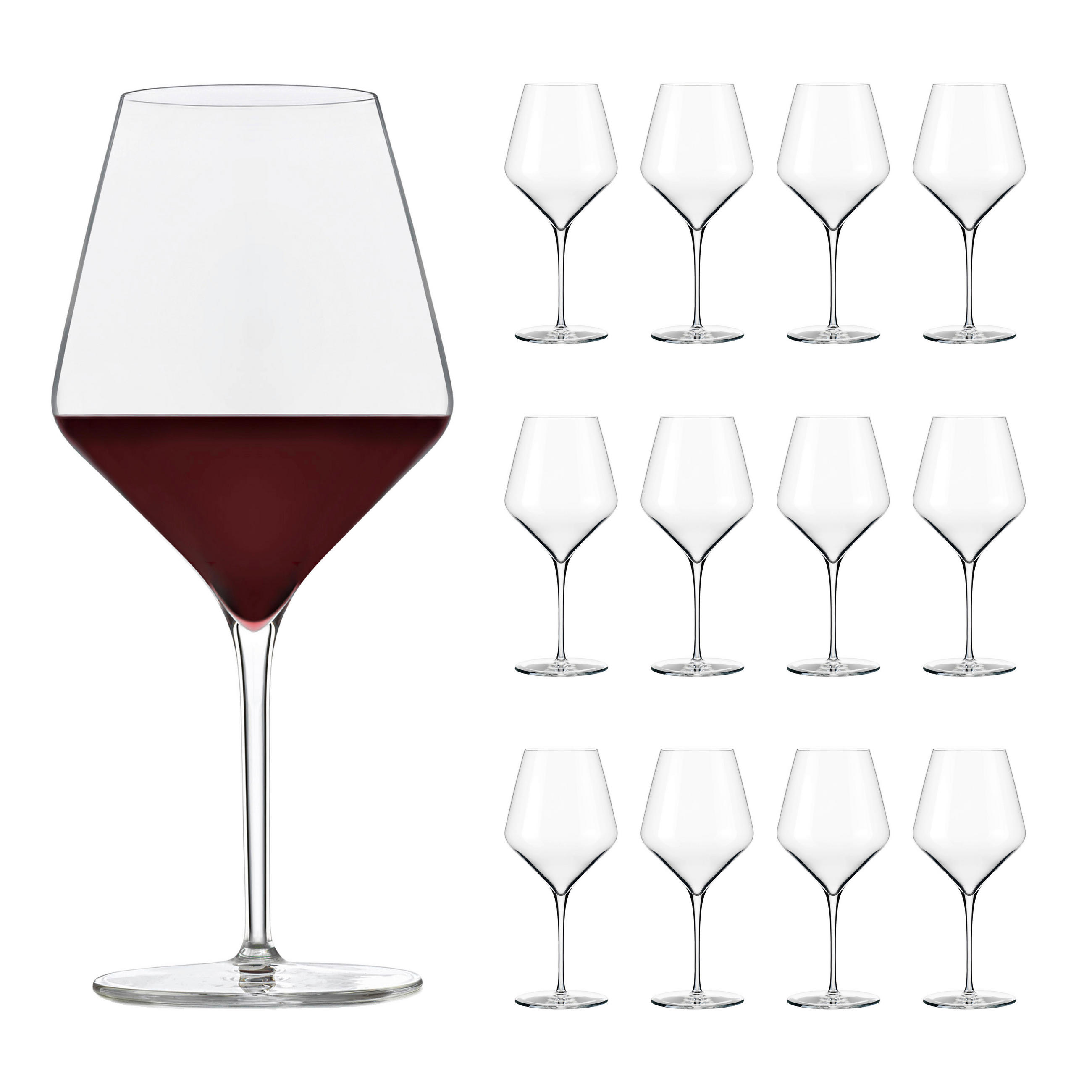 Thumbnail - Gläserset Prism, Klar, Glas, 12-teilig, 24 cm, Essen & Trinken, Gläser, Gläser-Sets