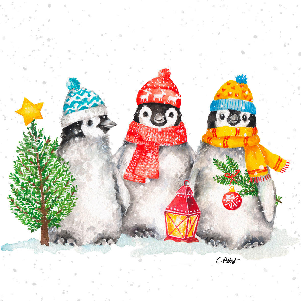 SERVIETTE  17.5/17.5 cm   - Multicolor, Trend, Papier (17.5/17.5cm)