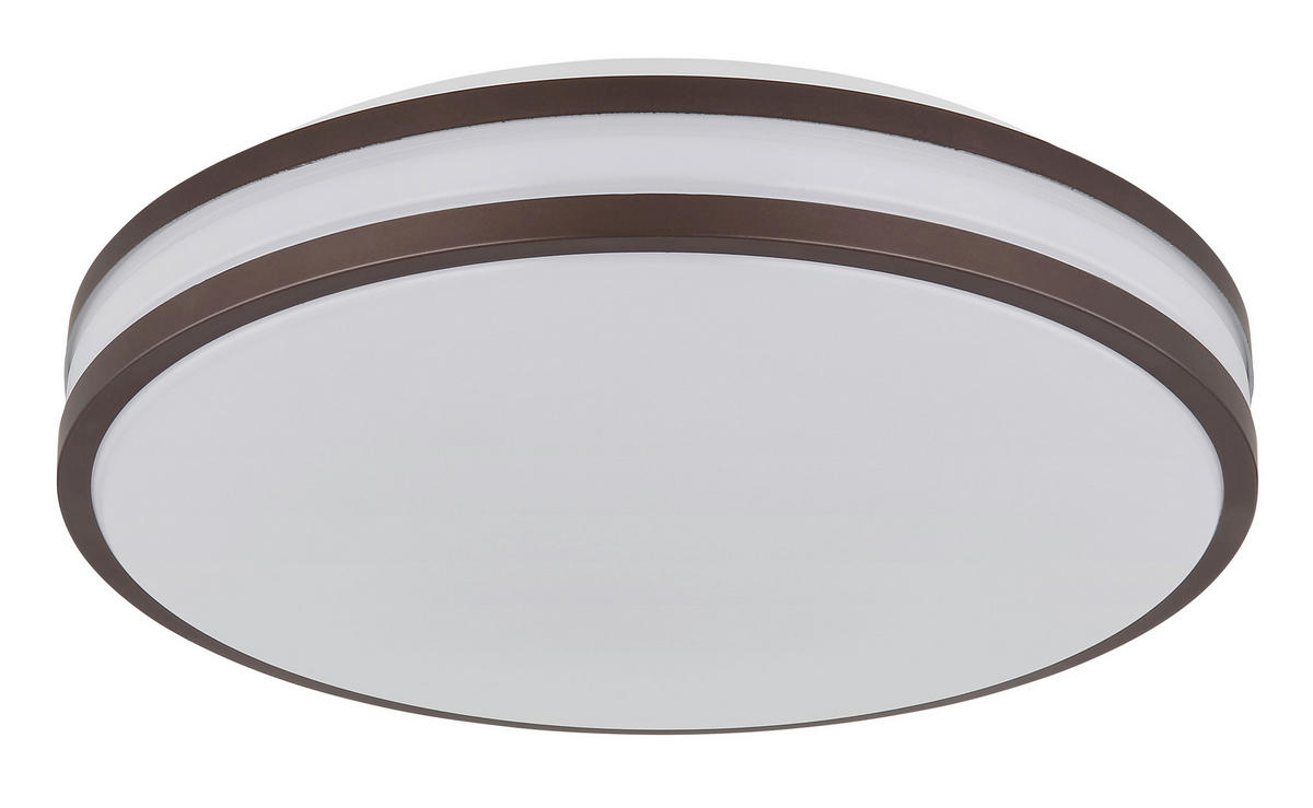 STROPNA LED-SVETILKA   //2700-6000 K/230 V/ - bela/barve kapučina, Konvencionalno, kovina/umetna masa (34/7cm) - Globo