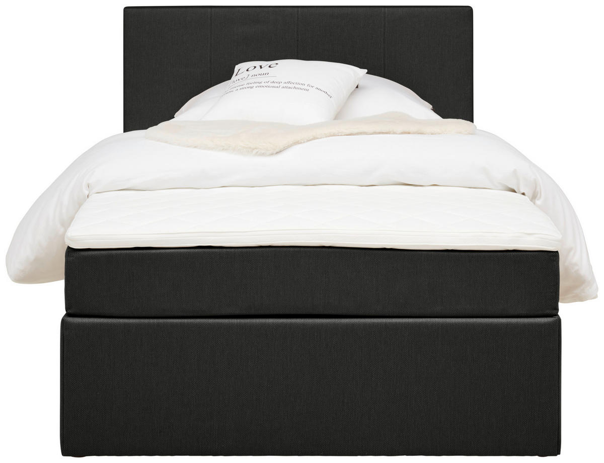 BOXBETT 120/200 cm  in Grau  - Schwarz/Grau, Konventionell, Holz/Holzwerkstoff (120/200cm) - P & B