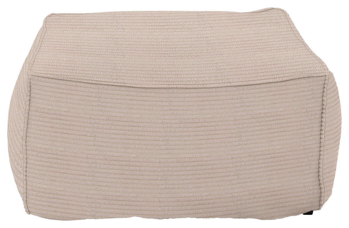 HOCKER in Textil Taupe  - Taupe, Design, Textil (86/38/86cm) - Lomoco
