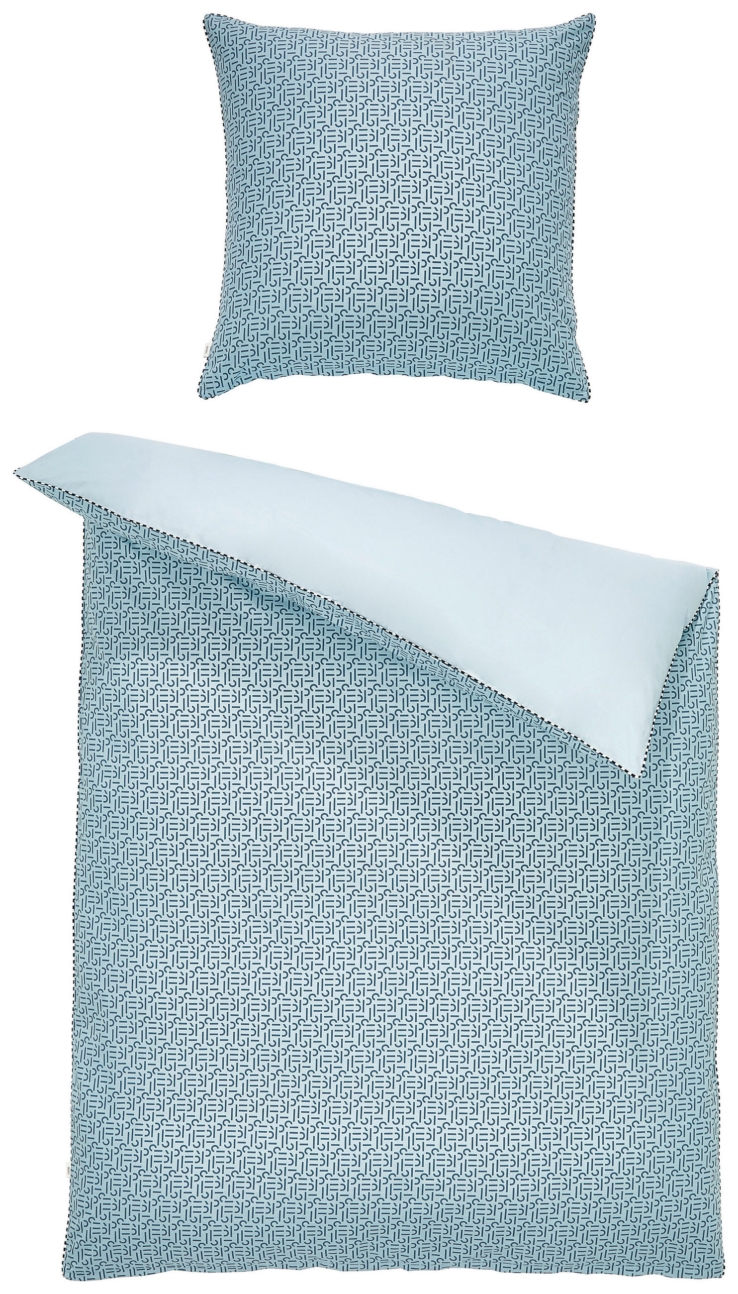 WENDEBETTWÄSCHE Scatter Renforcé - Hellblau/Mintgrün, Basics, Textil (135/200cm) - Esprit