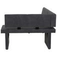 ECKBANK 128/168 cm Mikrofaser Anthrazit   - Anthrazit, MODERN, Textil (128/168cm) - Carryhome
