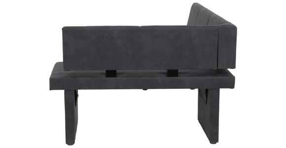 ECKBANK 128/168 cm Mikrofaser Anthrazit   - Anthrazit, MODERN, Textil (128/168cm) - Carryhome