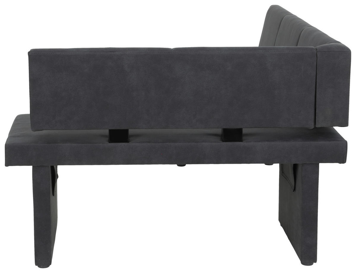 ECKBANK 128/168 cm  in Anthrazit  - Anthrazit, MODERN, Textil (128/168cm) - MID.YOU