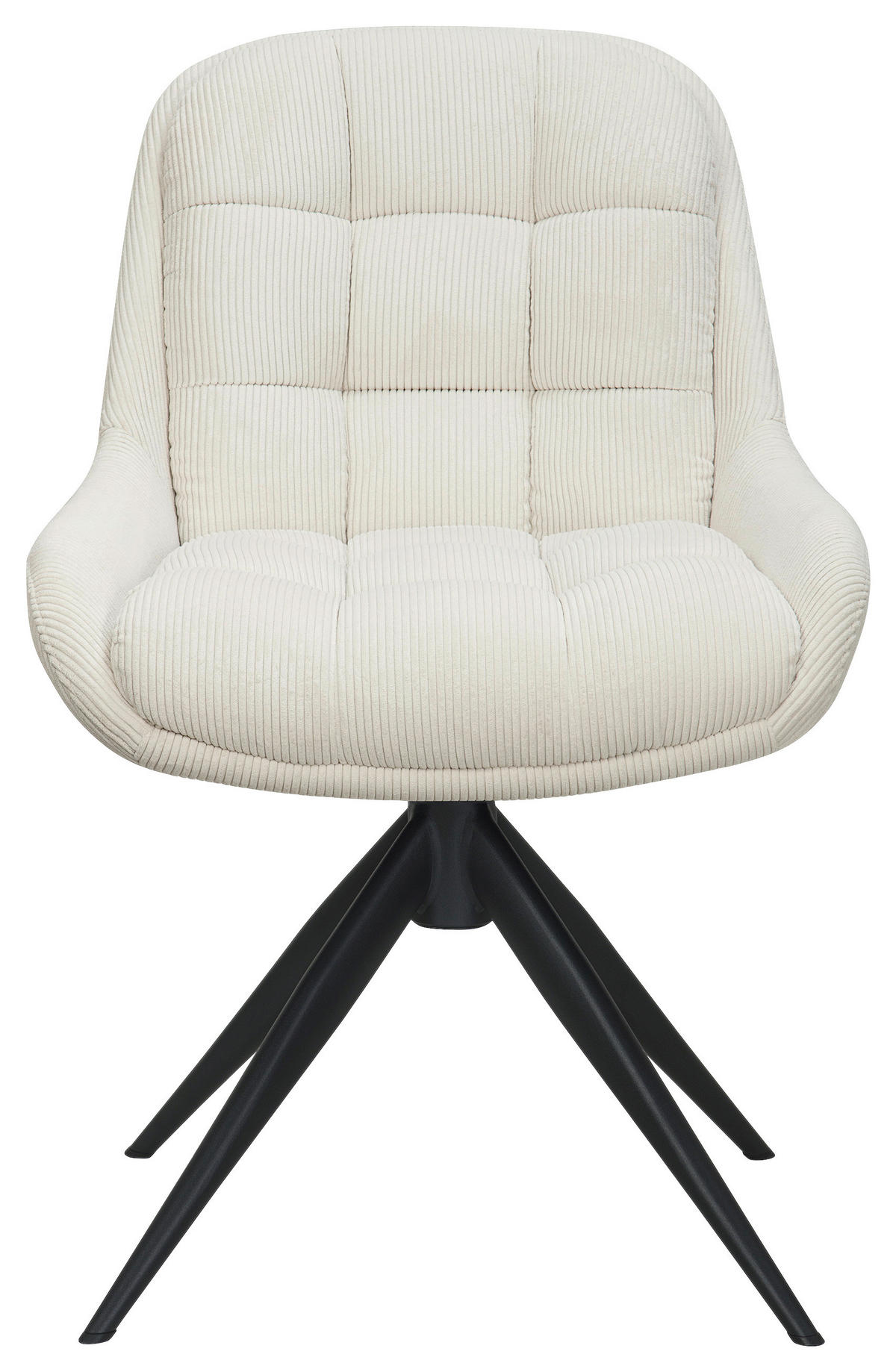 STUHL - Creme/Schwarz, Design, Textil/Metall (58/85/70cm) - Johann Jakob