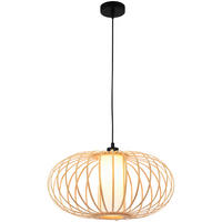 VISEČA SVETILKA  Bambo      45/120 cm      E27 - Natur, kovina/les (45/120cm)
