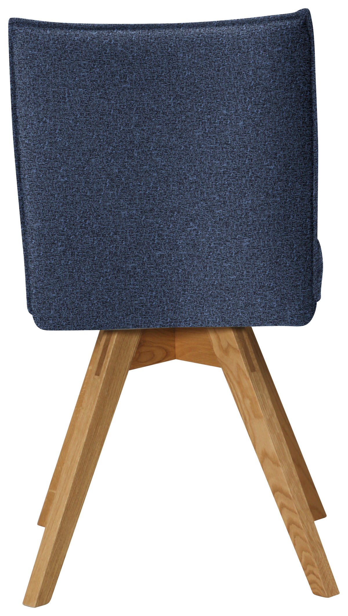 STUHL  in Samt  - Eichefarben/Dunkelblau, Konventionell, Holz/Textil (60/91/61cm) - Moderano