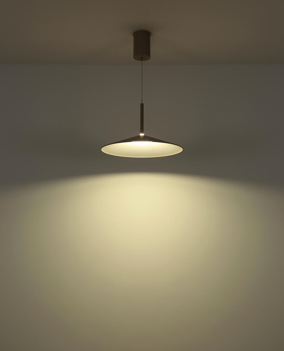 LED-HÄNGELEUCHTE Lampone 47,5/150 cm  - Sandfarben/Opal, Design, Kunststoff/Metall (47,5/150cm) - Globo