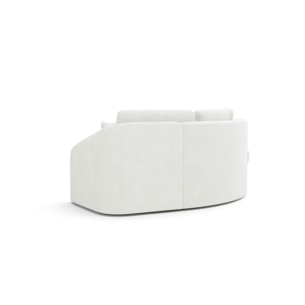 Thumbnail - Sit & More Ecksofa Jazz V, Weiß, Textil, 4-Sitzer, Füllung: Polyester, organische Form, L-Form, 266x230 cm, Goldenes M, ...