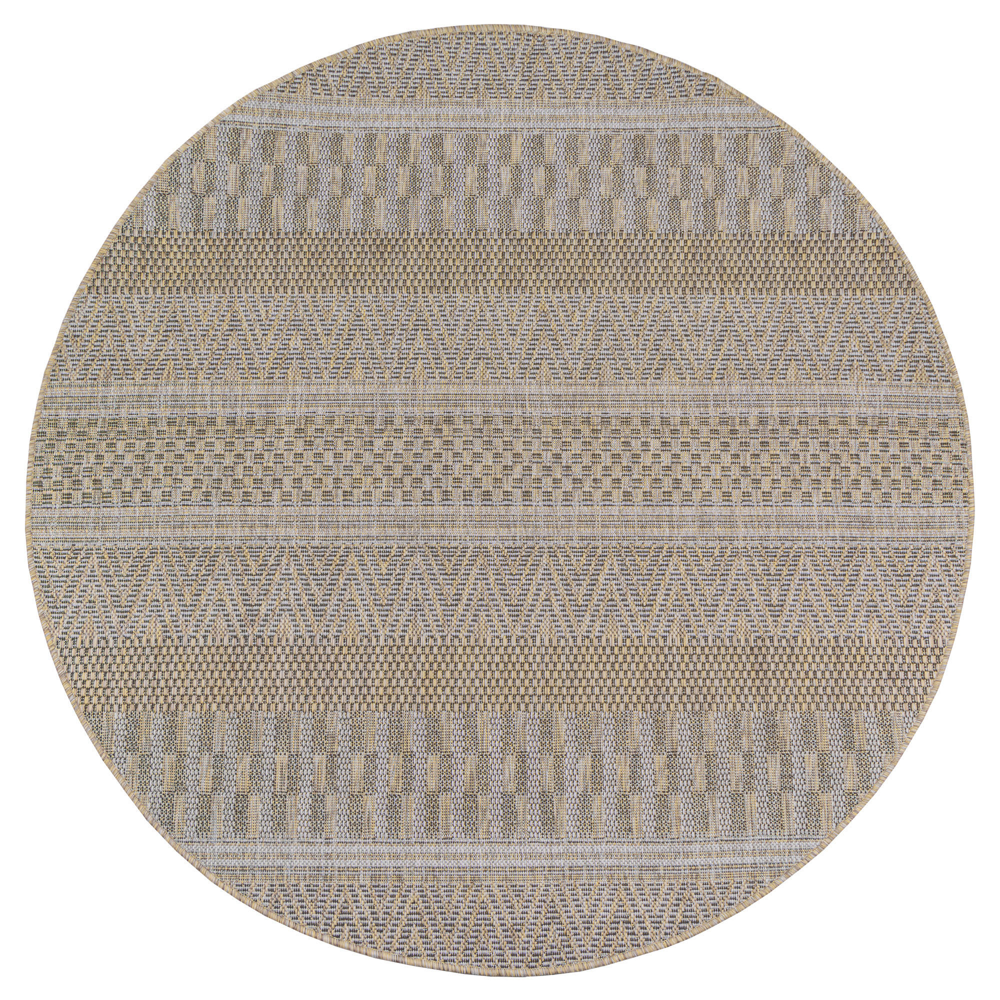 TEPIH ZA UNUTAR./VANJ. UPORAB  120/120 cm  bež  Melissa  - bež, Konvencionalno, tekstil (120/120cm)