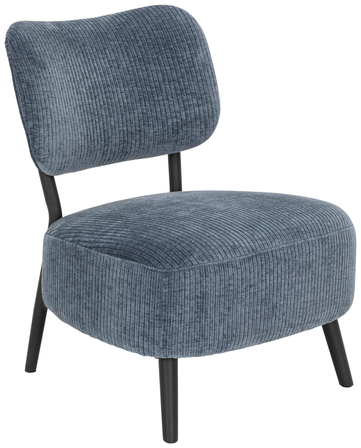 FÅTÖLJ i textil blå  - blå/svart, Design, metall/textil (62/76/65,5cm) - P & B