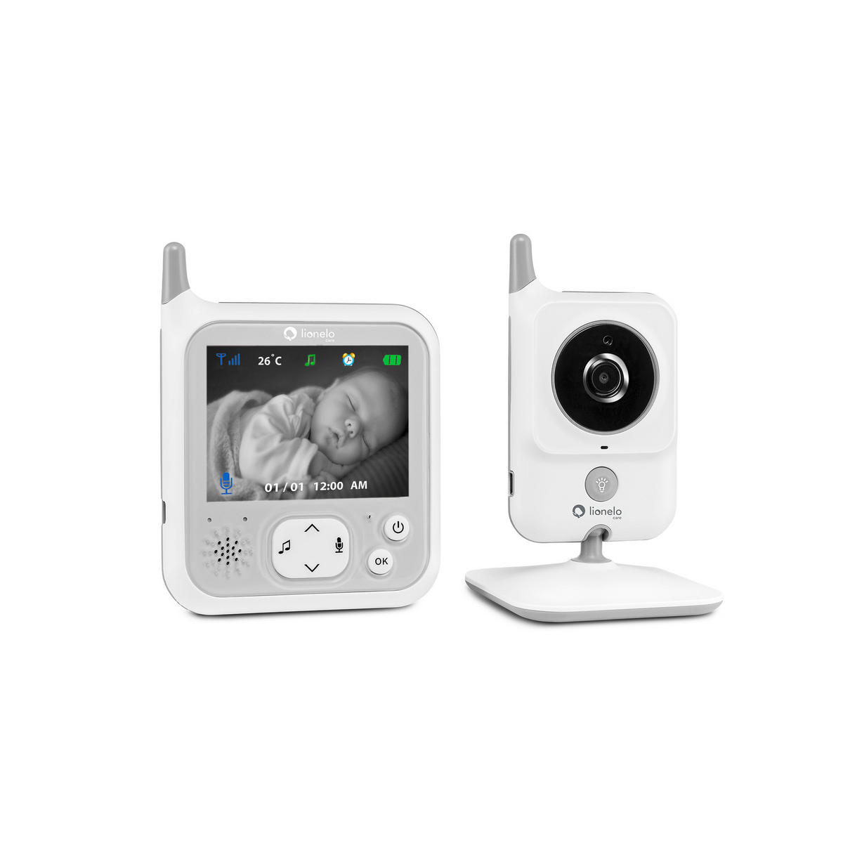 BABYPHONE 50 m Babyline 7.1  - Weiß, Basics, Kunststoff (11/9/1cm) - Lionelo