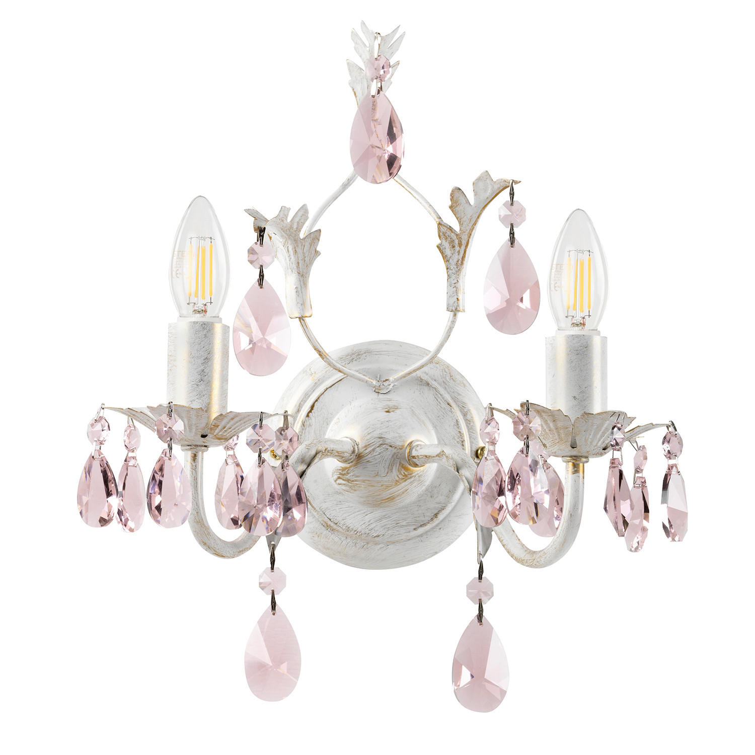 WANDLEUCHTE 30/20 cm   - Weiß, KONVENTIONELL, Metall (30/20cm)