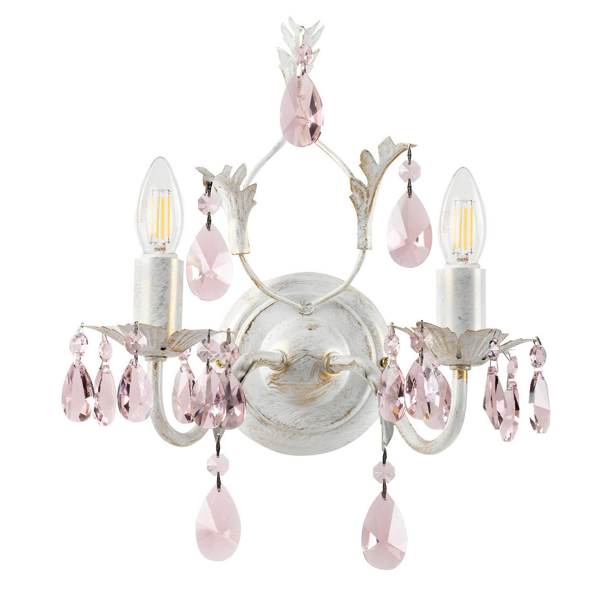 WANDLEUCHTE 30/20 cm   - Weiß, KONVENTIONELL, Metall (30/20cm)