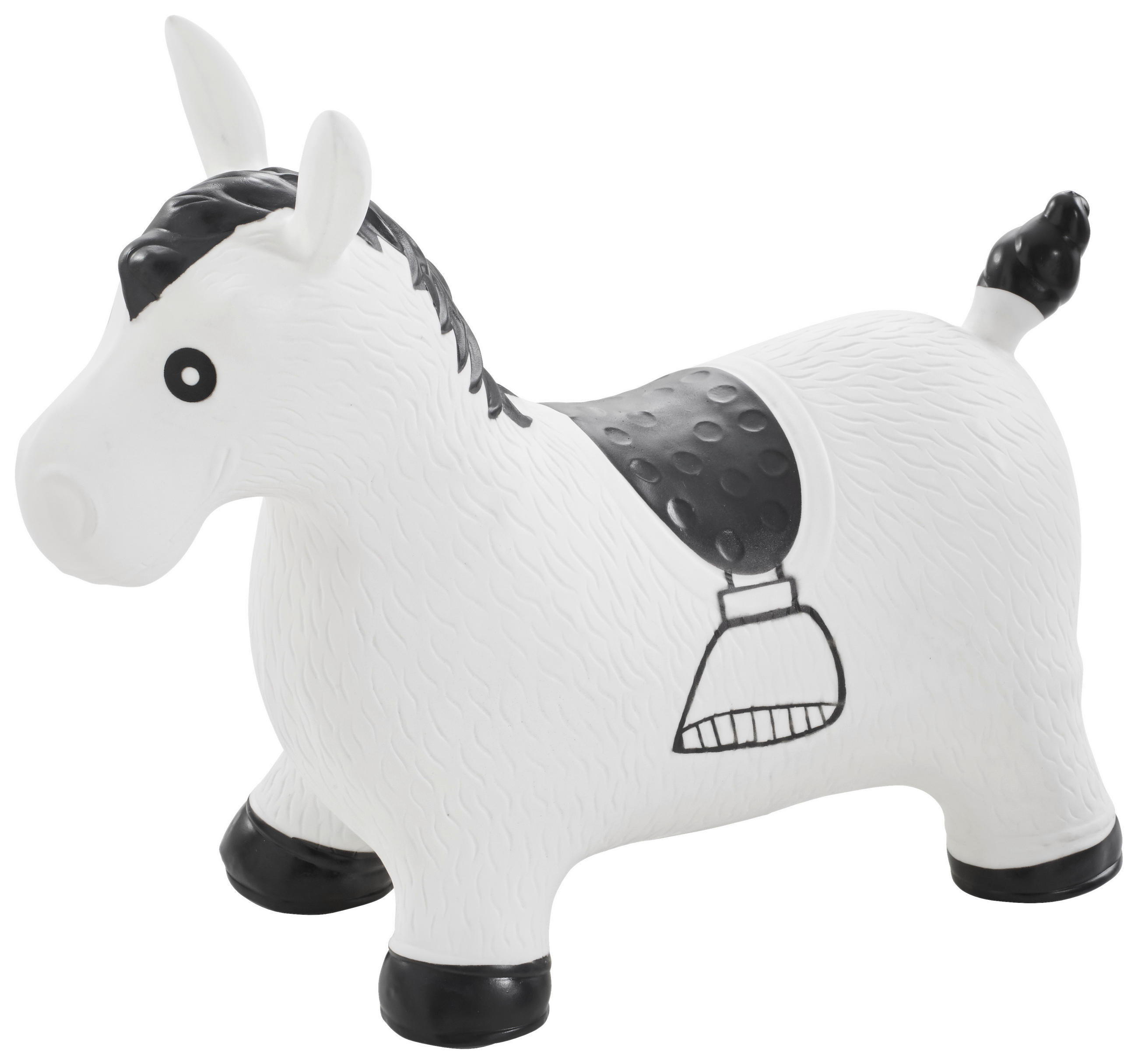 UGRÁLÓ ÁLLAT - fekete/fehér, Basics, műanyag (58/28/47cm) - My Baby Lou
