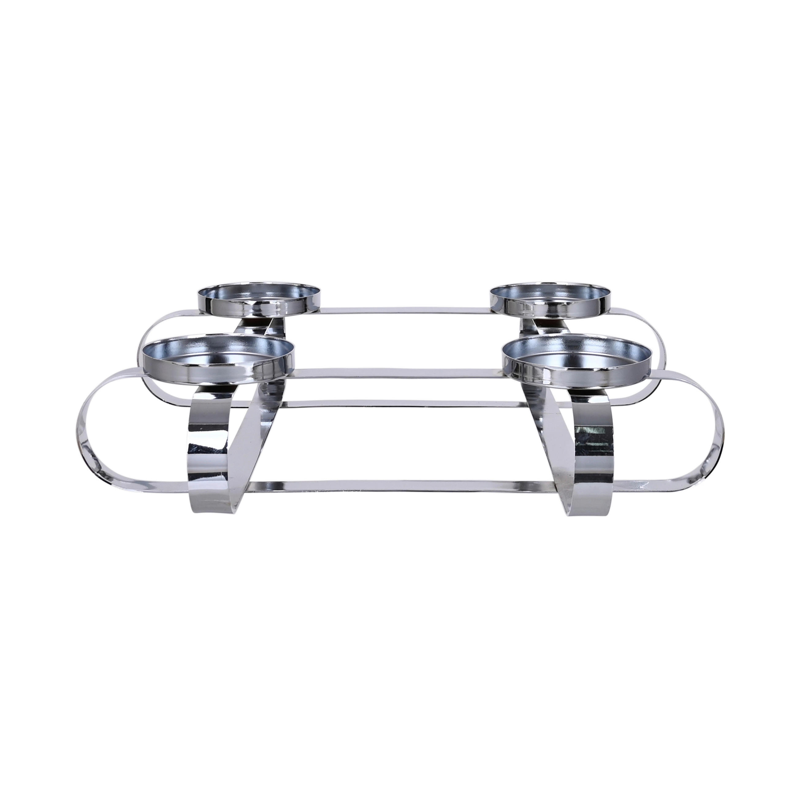 KERZENHALTER - Silberfarben, LIFESTYLE, Metall (35/8cm) - X-Mas